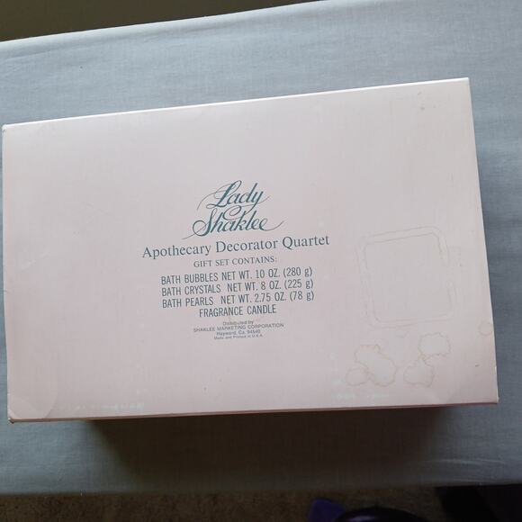 Vintage Lady Shaklee Apothecary Decorator Quartet Gift Set NOS unopened - Picture 8 of 8